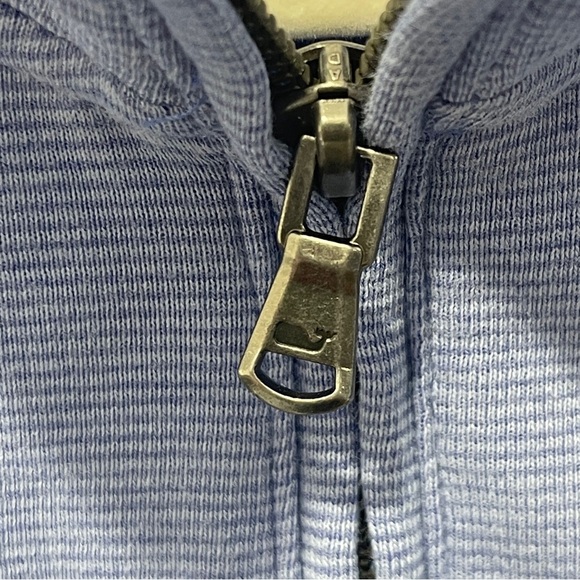 Vineyard Vines Men's Club Blue Quarter Zip Pullover Sweater Size XL Super Soft - Picture 5 of 6